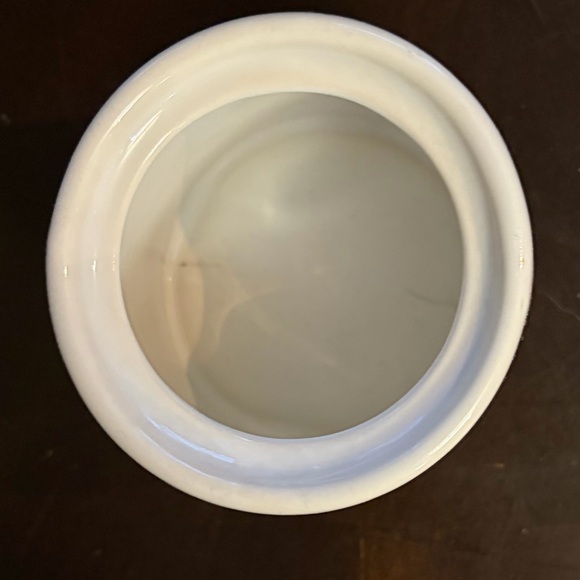 Vintage Ribbon Geese Ceramic Jar Canister Cottagecore Farmhouse Kitchen Decor - Picture 2 of 5